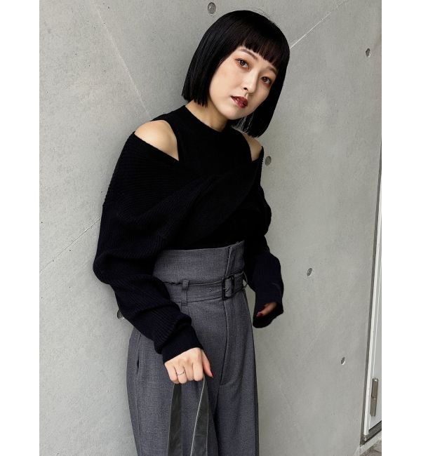 MURUA「ドッキングカシュクールニット」|ニット・セーター|