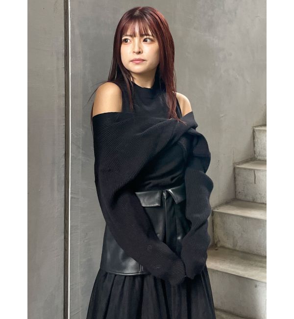 MURUA「ドッキングカシュクールニット」|ニット・セーター|