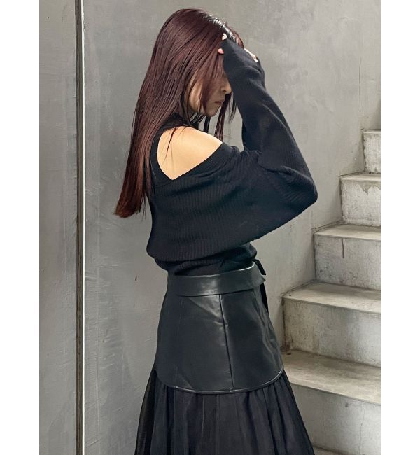 MURUA「ドッキングカシュクールニット」|ニット・セーター|