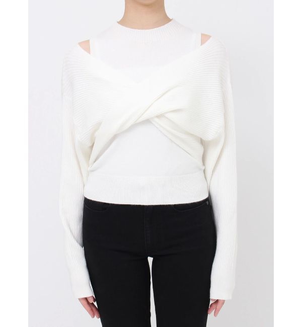 MURUA「ドッキングカシュクールニット」|ニット・セーター|