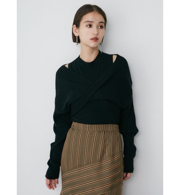 MURUA「ドッキングカシュクールニット」|ニット・セーター|