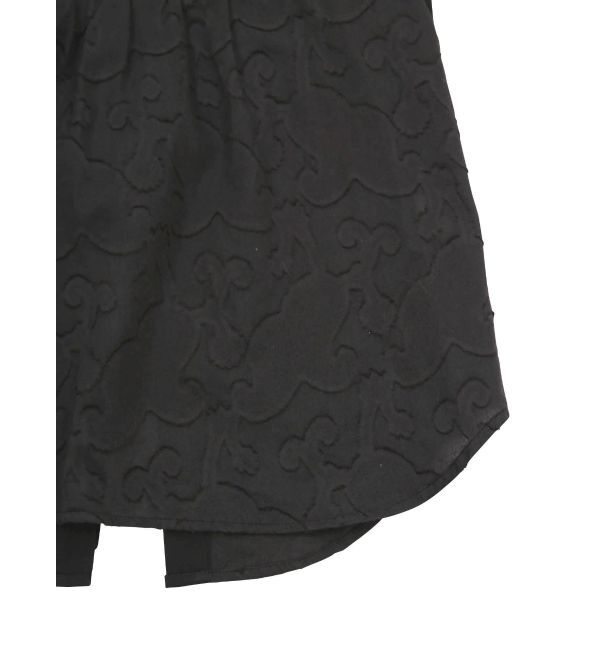 Ungrid「Kids ジャカードハーフスリーブシャツ」|シャツ・ブラウス|