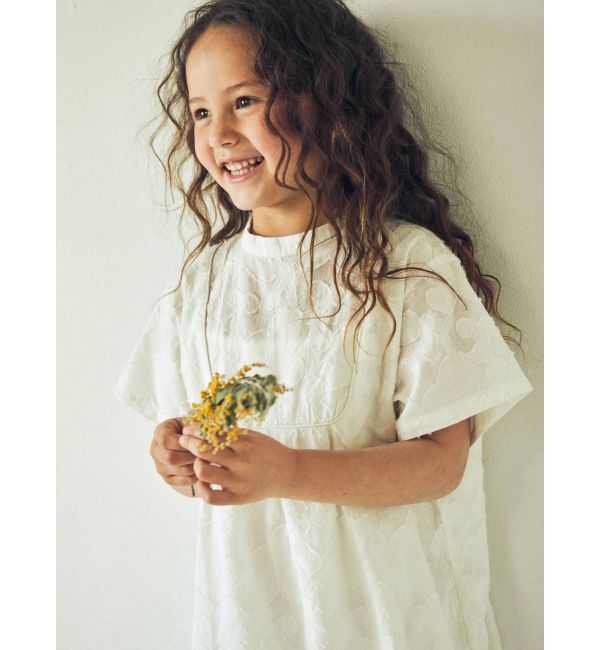 Ungrid「Kids ジャカードハーフスリーブシャツ」|シャツ・ブラウス|
