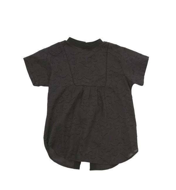 Ungrid「Kids ジャカードハーフスリーブシャツ」|シャツ・ブラウス|