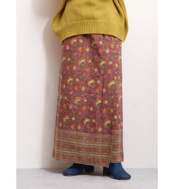 Ungrid「エスニックスリットデザインスカート」|スカート|ピンク