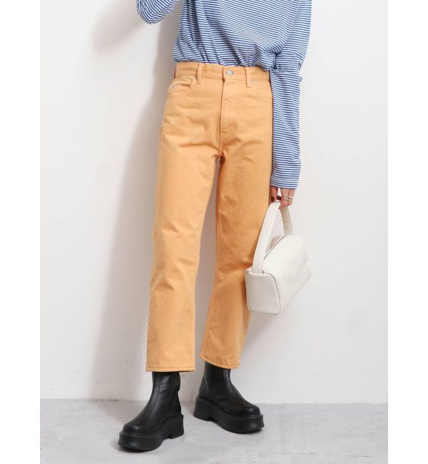 Ungrid「ハイウエストルーズカラーデニム」|デニム|