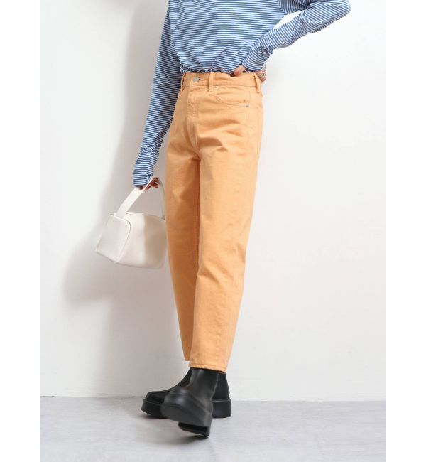 Ungrid「ハイウエストルーズカラーデニム」|デニム|