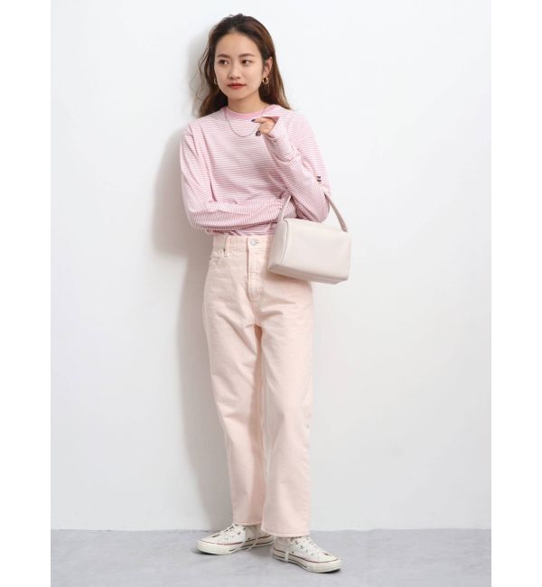 Ungrid「ハイウエストルーズカラーデニム」|デニム|