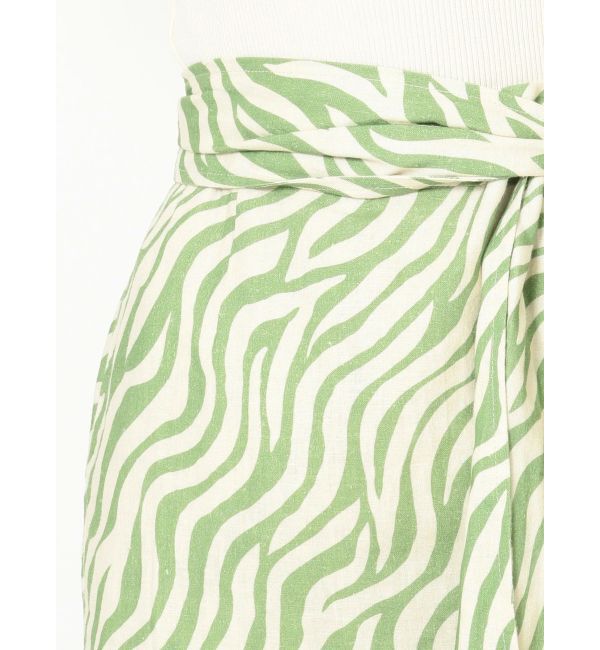 Ungrid「ウエストデザインスリットゼブラスカート」|スカート|