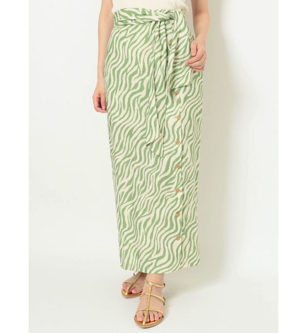 Ungrid「ウエストデザインスリットゼブラスカート」|スカート|