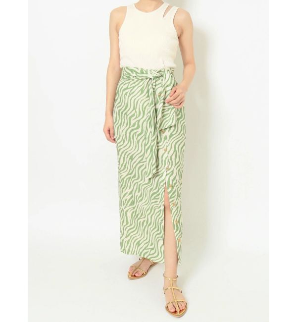 Ungrid「ウエストデザインスリットゼブラスカート」|スカート|