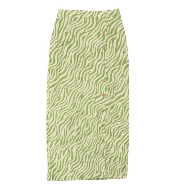 Ungrid「ウエストデザインスリットゼブラスカート」|スカート|