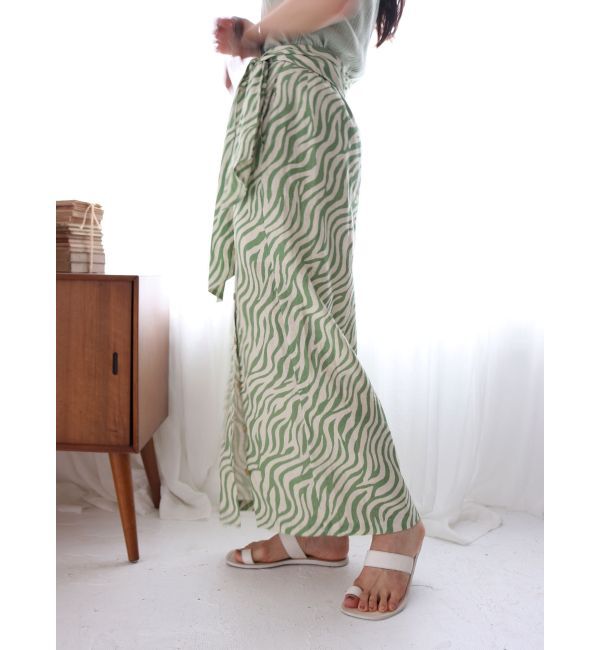 Ungrid「ウエストデザインスリットゼブラスカート」|スカート|