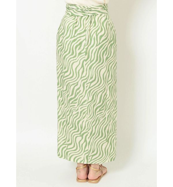 Ungrid「ウエストデザインスリットゼブラスカート」|スカート|