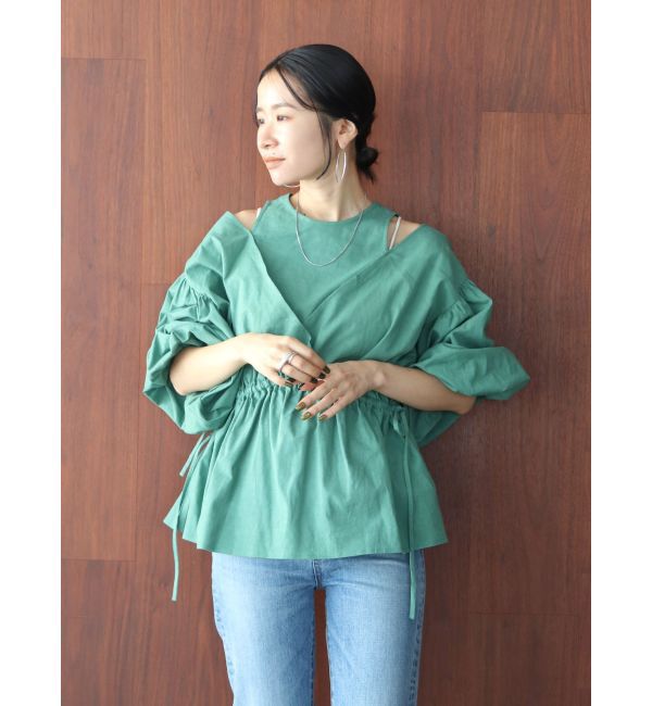 Ungrid「レイヤードデザインボリュームブラウス」|シャツ・ブラウス|