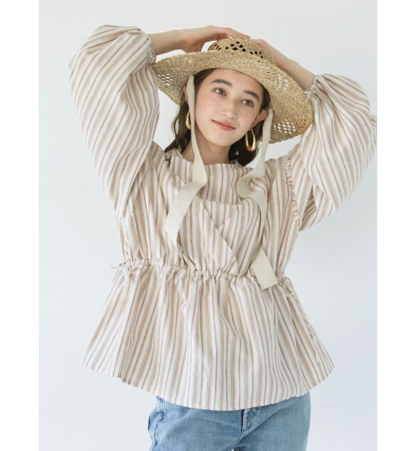 Ungrid「レイヤードデザインボリュームブラウス」|シャツ・ブラウス|