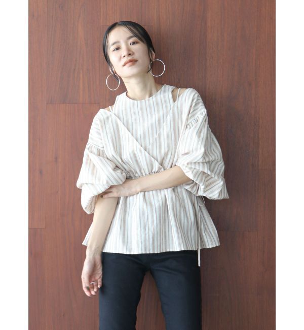 Ungrid「レイヤードデザインボリュームブラウス」|シャツ・ブラウス|