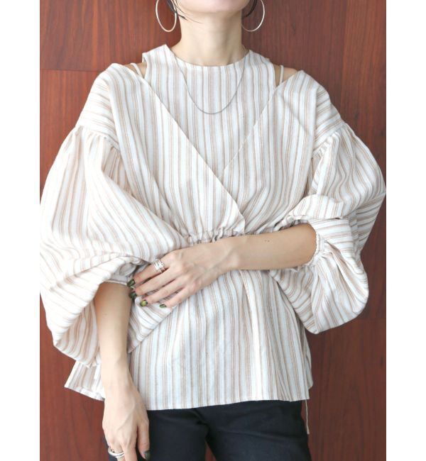 Ungrid「レイヤードデザインボリュームブラウス」|シャツ・ブラウス|
