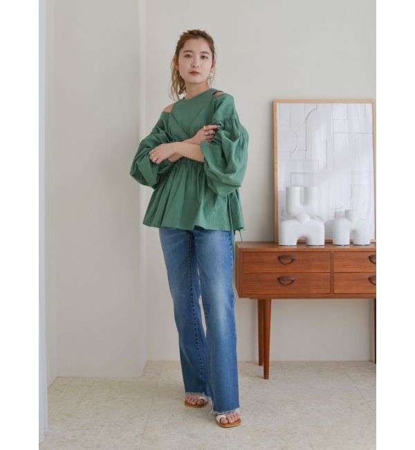 Ungrid「レイヤードデザインボリュームブラウス」|シャツ・ブラウス|