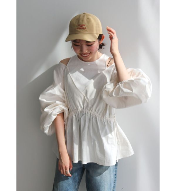 Ungrid「レイヤードデザインボリュームブラウス」|シャツ・ブラウス|