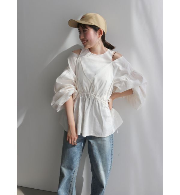Ungrid「レイヤードデザインボリュームブラウス」|シャツ・ブラウス|