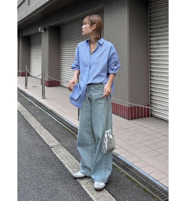 Ungrid「ヴィンテージルーズワイドデニム」|デニム|