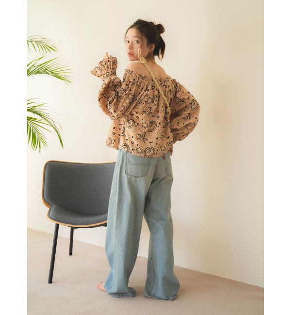 Ungrid「ヴィンテージルーズワイドデニム」|デニム|