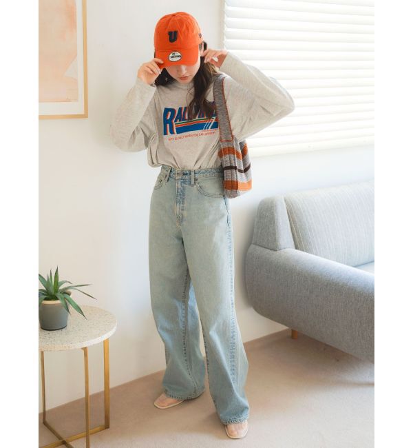 Ungrid「ヴィンテージルーズワイドデニム」|デニム|