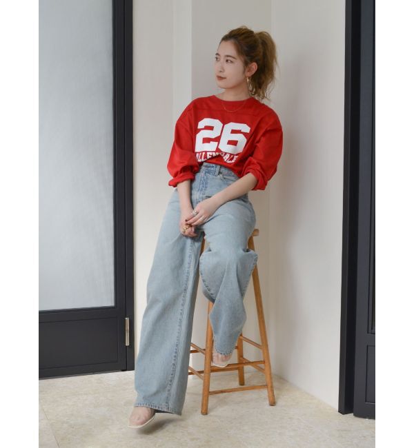 Ungrid「ヴィンテージルーズワイドデニム」|デニム|