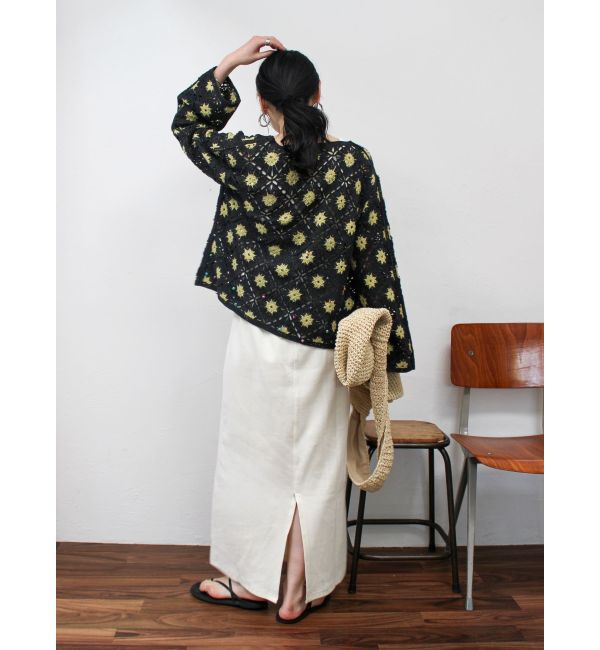 Ungrid「ビーズコンビニットカーデ」|カーディガン|