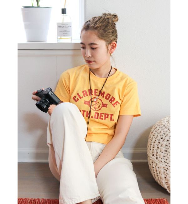 Ungrid「CLAREMOREコンパクトロゴTee」|Tシャツ・カットソー|