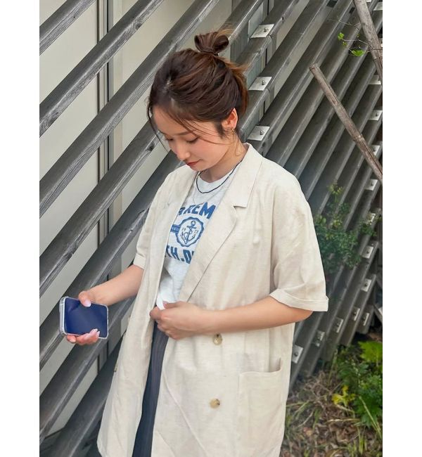 Ungrid「CLAREMOREコンパクトロゴTee」|Tシャツ・カットソー|