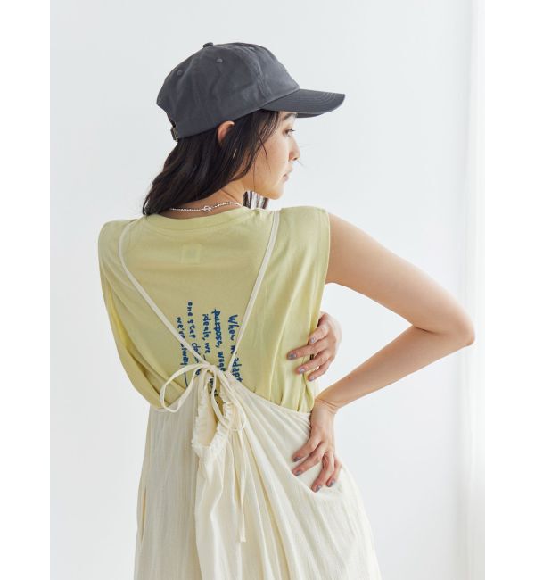 Ungrid「カラーエンブロイダリータンクトップ」|タンクトップ|