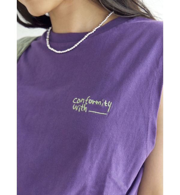 Ungrid「カラーエンブロイダリータンクトップ」|タンクトップ|