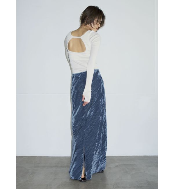 Ungrid「【Htage】palm別注バックオープンロングスリーブTee」|Tシャツ・カットソー|