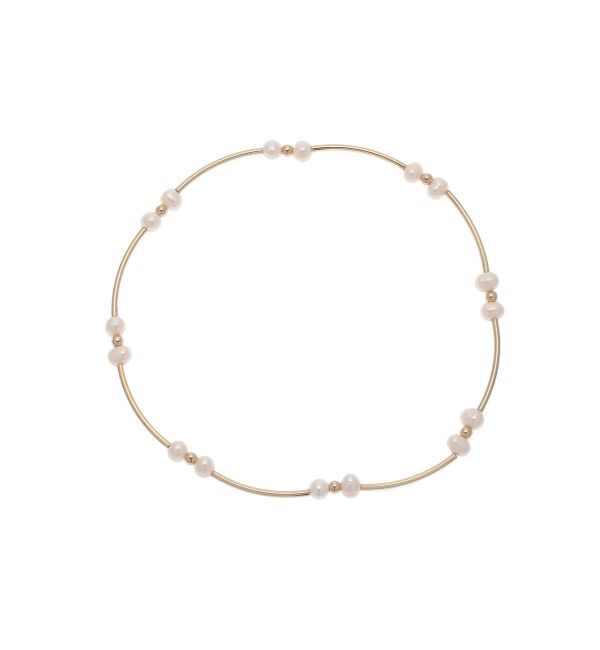 LAGUNAMOON「LADY淡水パールミックスチョーカー」|ネックレス|アイボリー