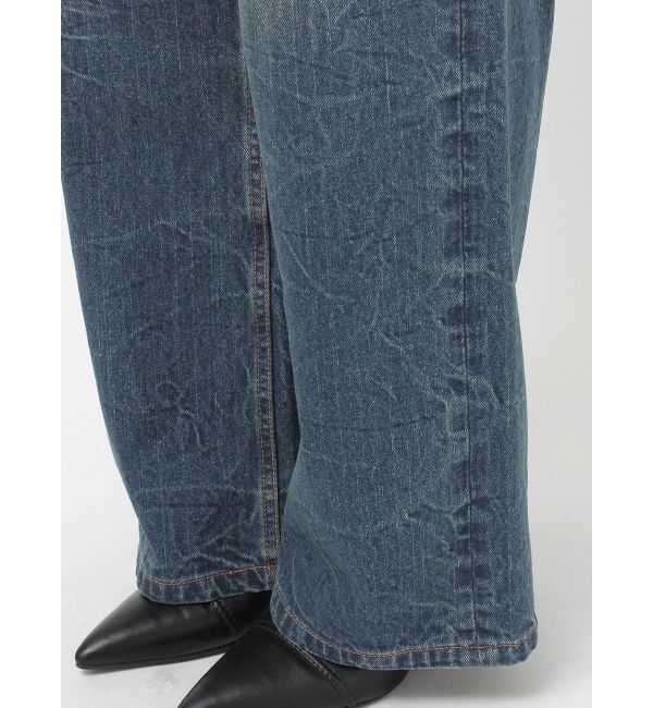 EVRIS「2WAYサロペットワイドデニムパンツ」|デニム|