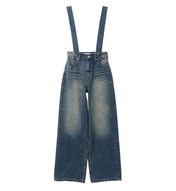 EVRIS「2WAYサロペットワイドデニムパンツ」|デニム|