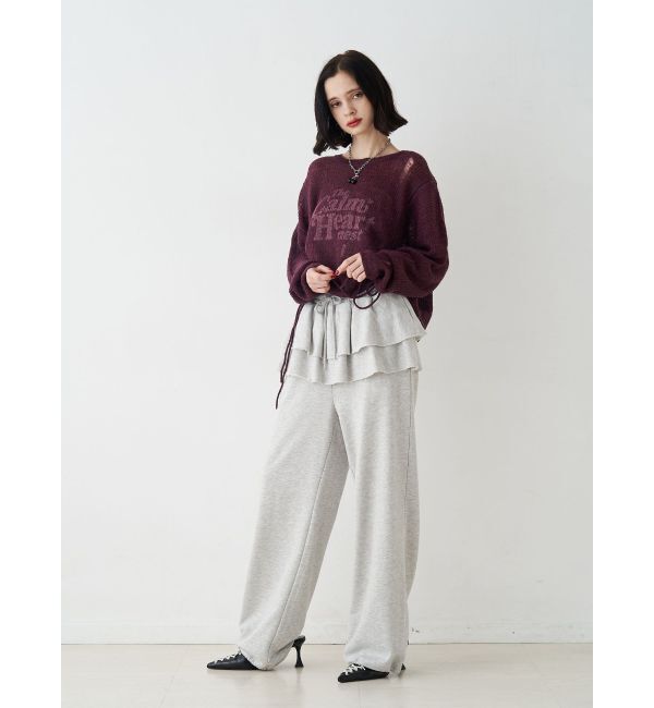 jouetie「ギャザーシアーニット」|ニット・セーター|