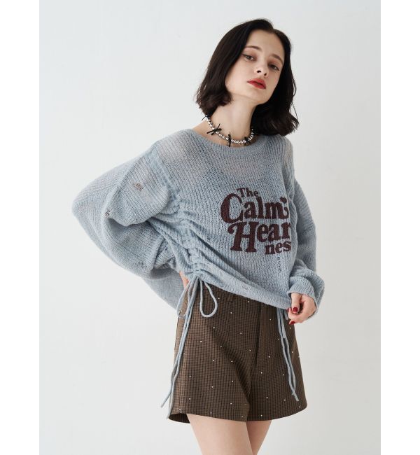 jouetie「ギャザーシアーニット」|ニット・セーター|