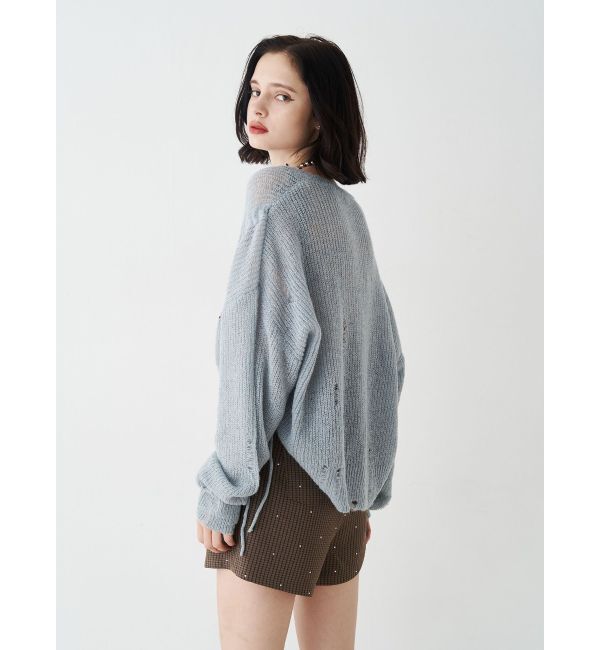jouetie「ギャザーシアーニット」|ニット・セーター|