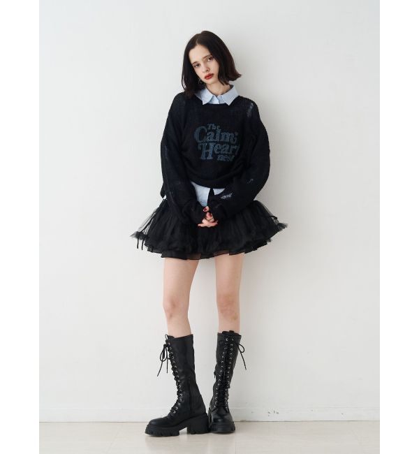 jouetie「ギャザーシアーニット」|ニット・セーター|