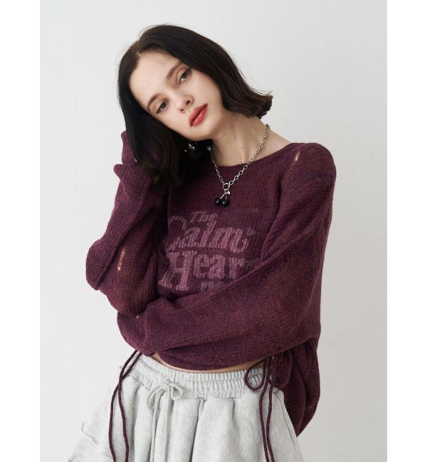 jouetie「ギャザーシアーニット」|ニット・セーター|