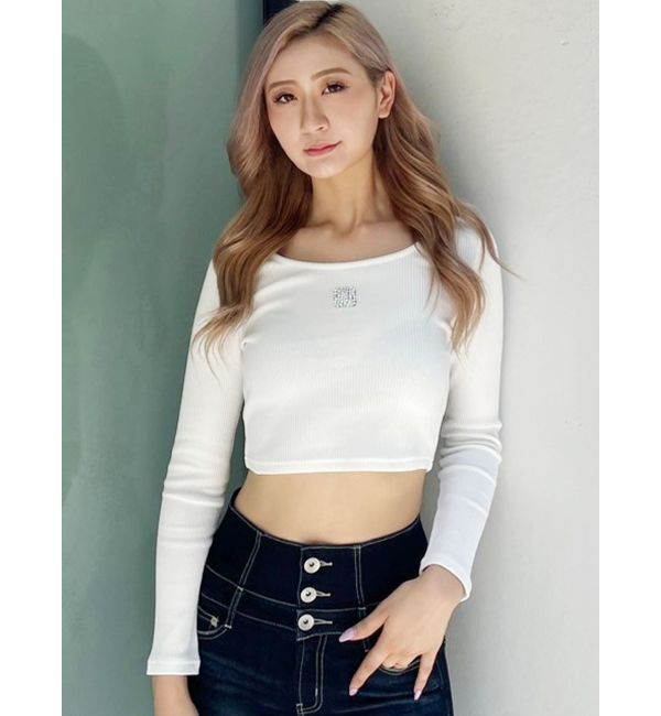 GYDA「GYGYストーンロゴロンT」|Tシャツ・カットソー|オフホワイト