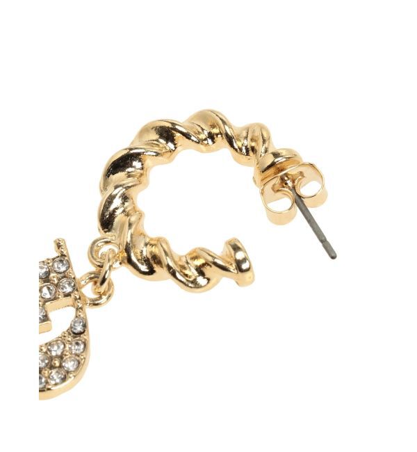 GYDA「JEYSUS GDラインストーンフープピアス」|ピアス|