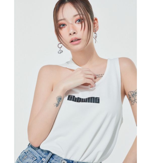 GYDA「JEYSUS GDラインストーンフープピアス」|ピアス|