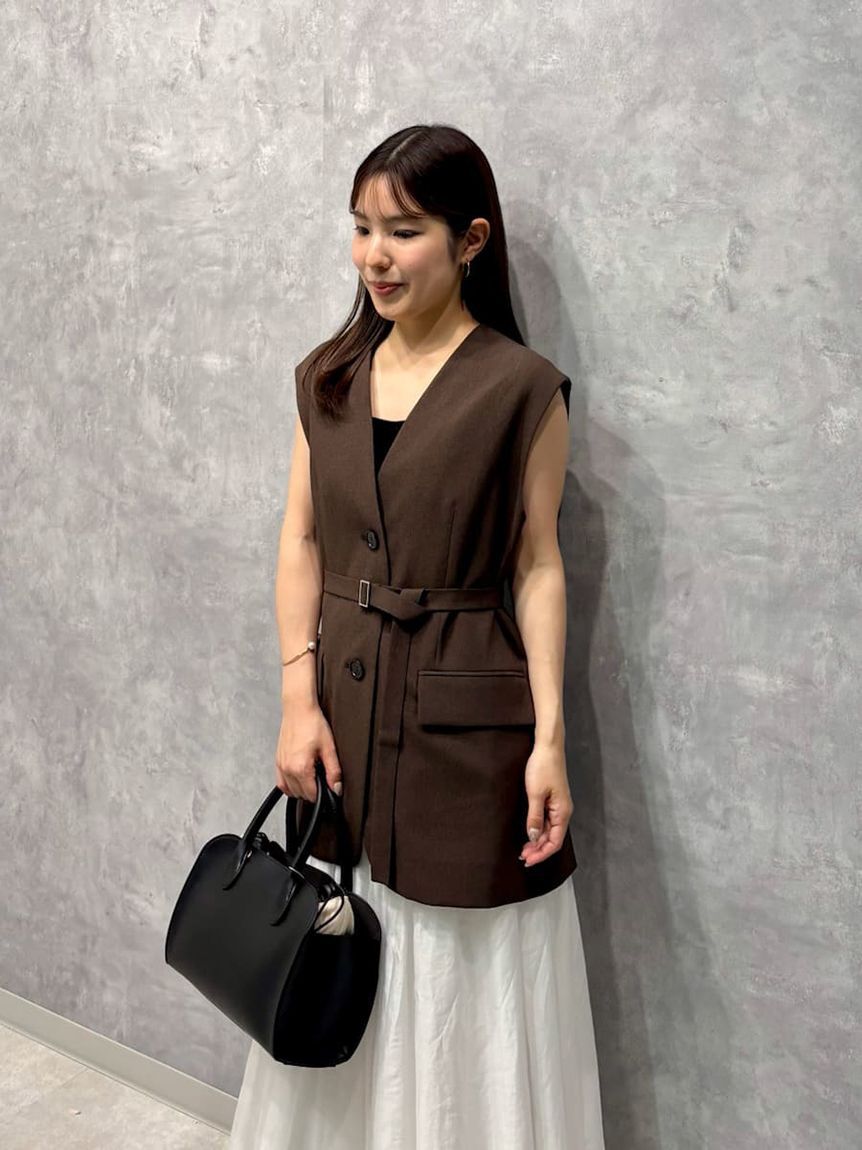 共ベルト付きオーバーサイズノーカラーベスト（Mila Owen）｜ルミネの