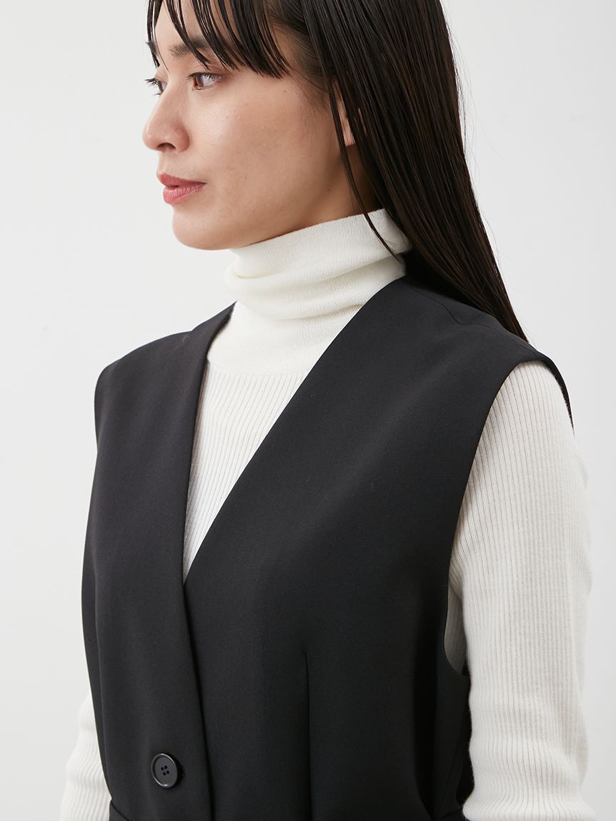 共ベルト付きオーバーサイズノーカラーベスト（Mila Owen）｜ルミネの