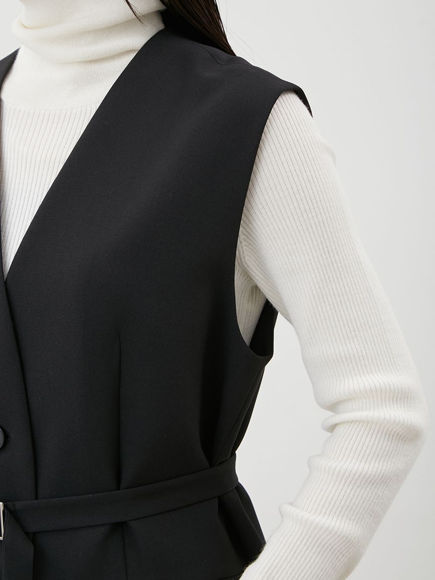 共ベルト付きオーバーサイズノーカラーベスト（Mila Owen）｜ルミネの