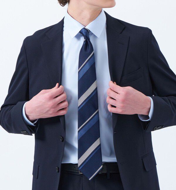 MACKINTOSH PHILOSOPHY「バスケット&times;ストライプ レギュラータイ」|ネクタイ・蝶ネクタイ|